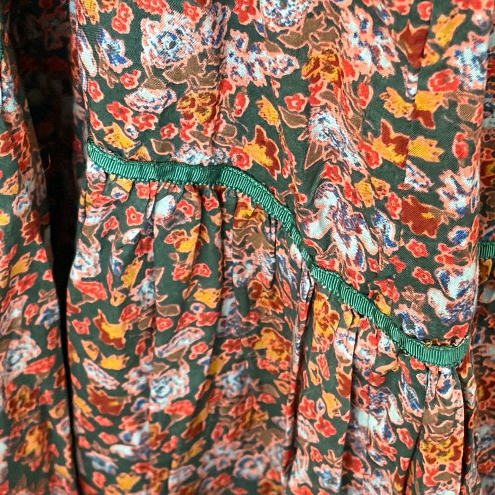 Free People floral  Maxi Dress with Button Detail and keyhole back XL - Picture 5 of 7